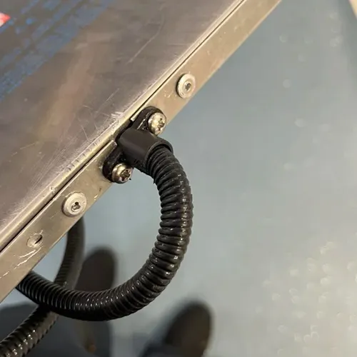 Exposed wiring on the cable now fixed and covered