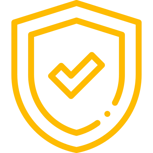A shield icon with a tick on it